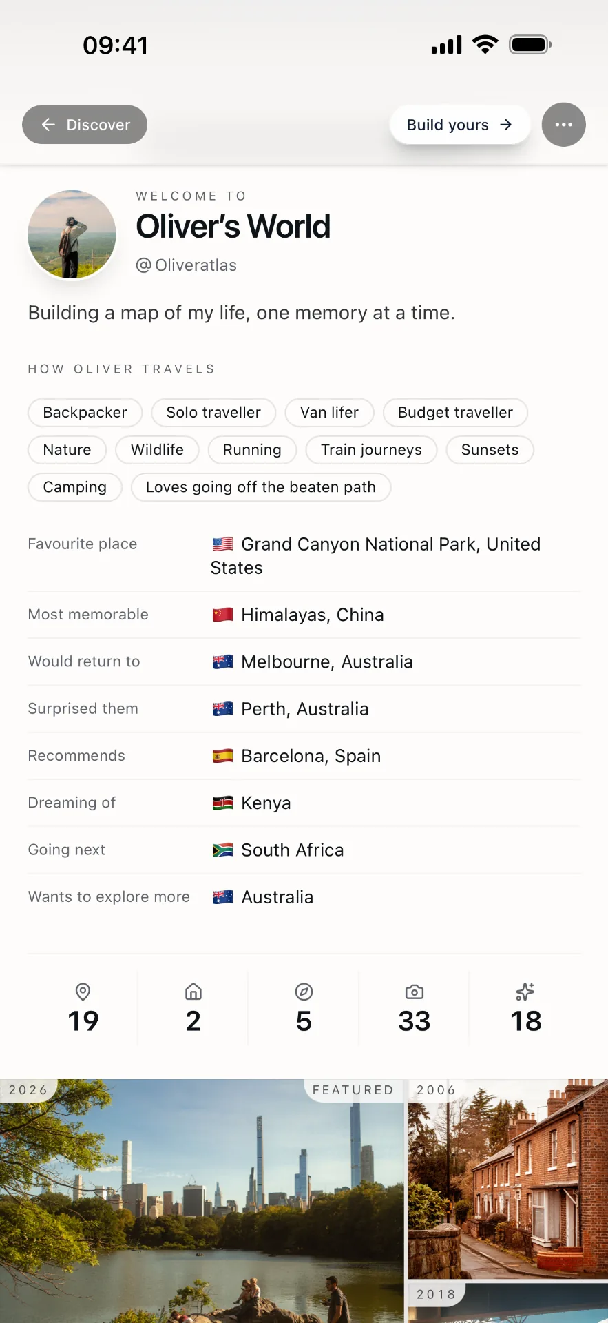 Oriva travel identity — how you travel